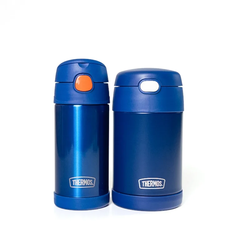 Combo Contenedor de Comida 470ml + Botella 355ml Thermos Azul