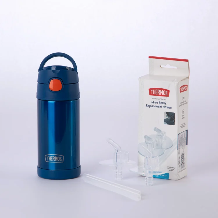 Combo Botella Infantil Funtainer de 355ml + Pico de Repuesto