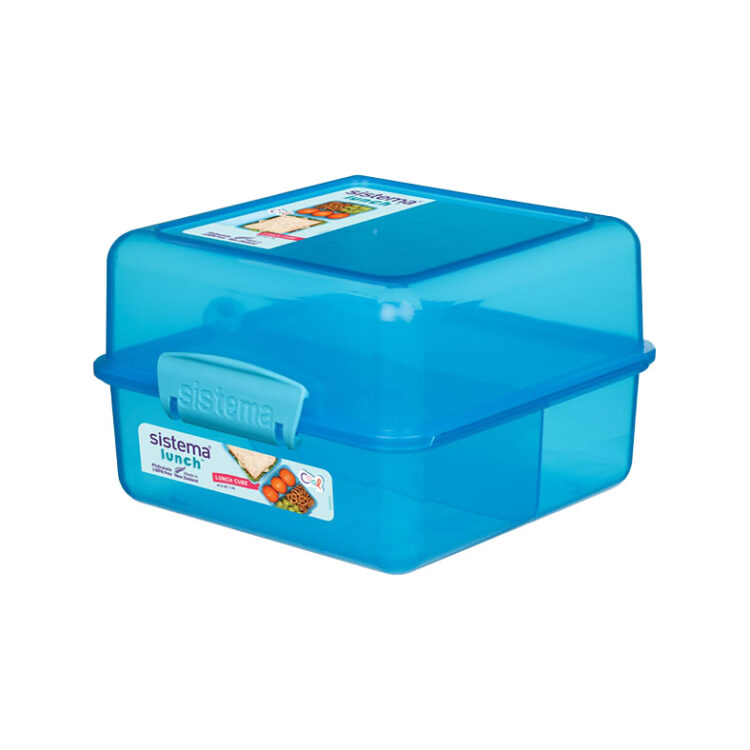 Contenedor Sistema Lunch Cube Trends 1.4L - Azul Claro