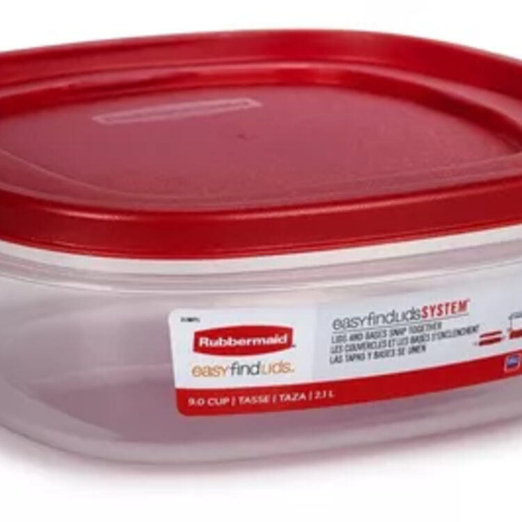 Contenedor Rubbermaid Easy Find Lids 2.1L - Rojo