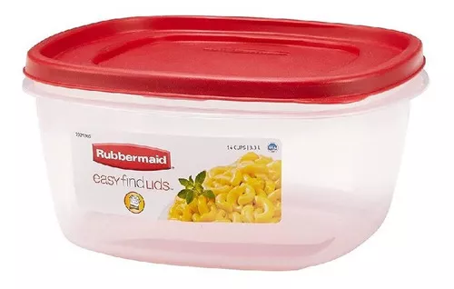 Contenedor Rubbermaid Easy Find Lids 3.3L - Rojo