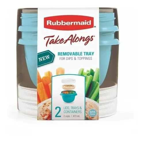 Contenedor Rubbermaid Take Alongs Snack To Go 473 ml /479 ml - Turquesa