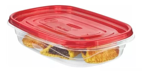 Contenedor Rubbermaid Take Alongs Rectangular 950 ml - Rojo