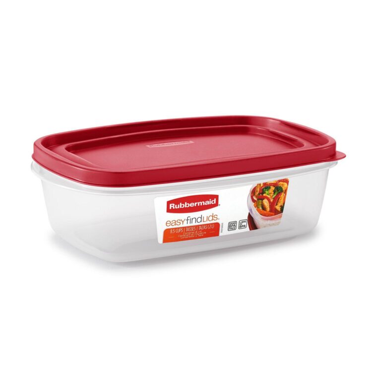Contenedor Rubbermaid Easy Find Lids Rectangular 2L